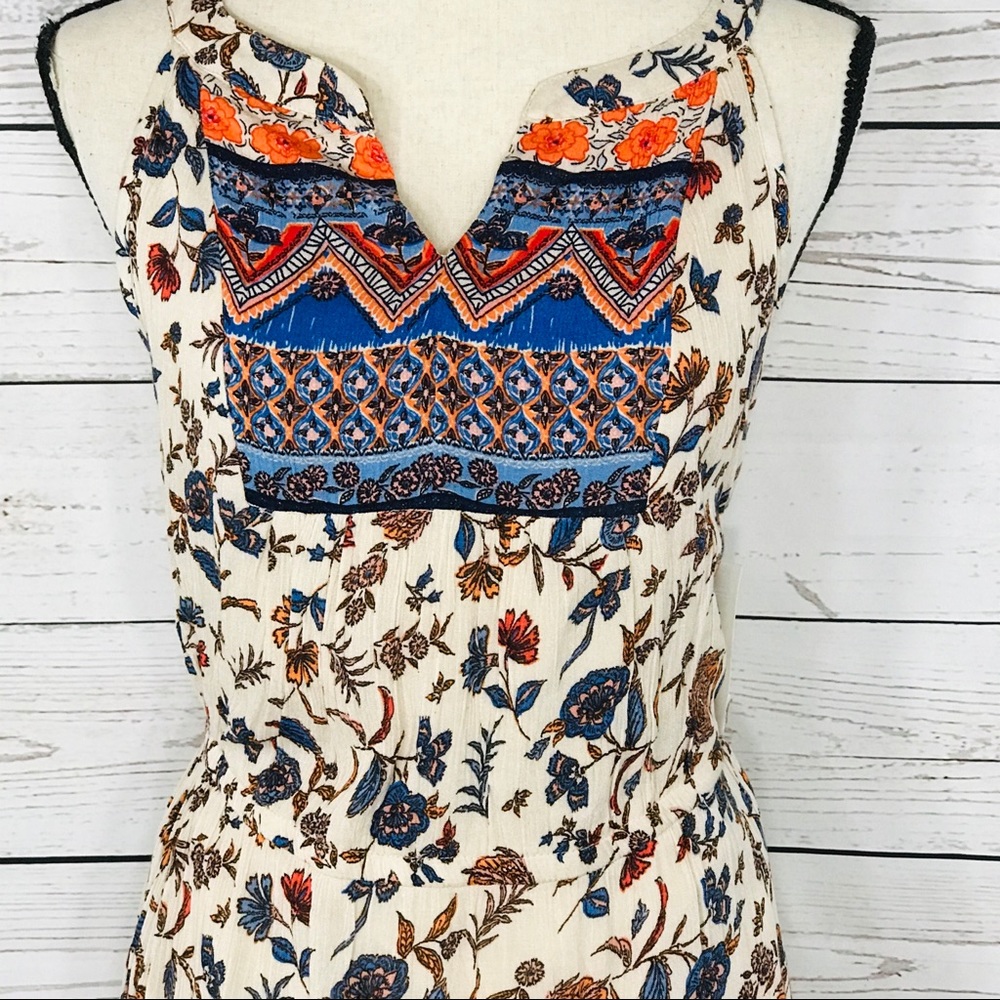 Style & Co Dress Sleeveless Floral V-Neck Ruffled - Picture 2 of 14